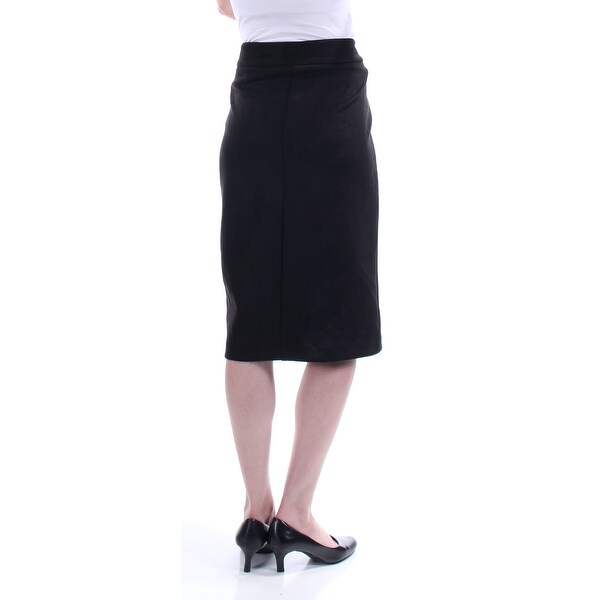 black knee length pencil skirt