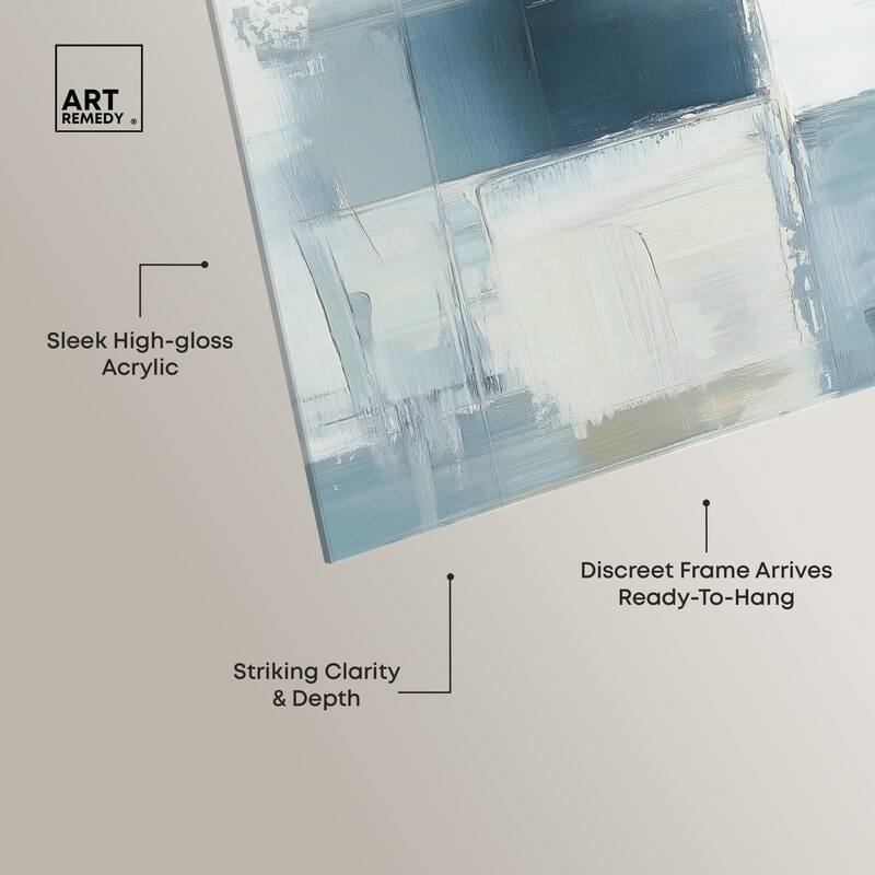 Deconstructed Blue I Acrylic by Art Remedy, Ready to Hang