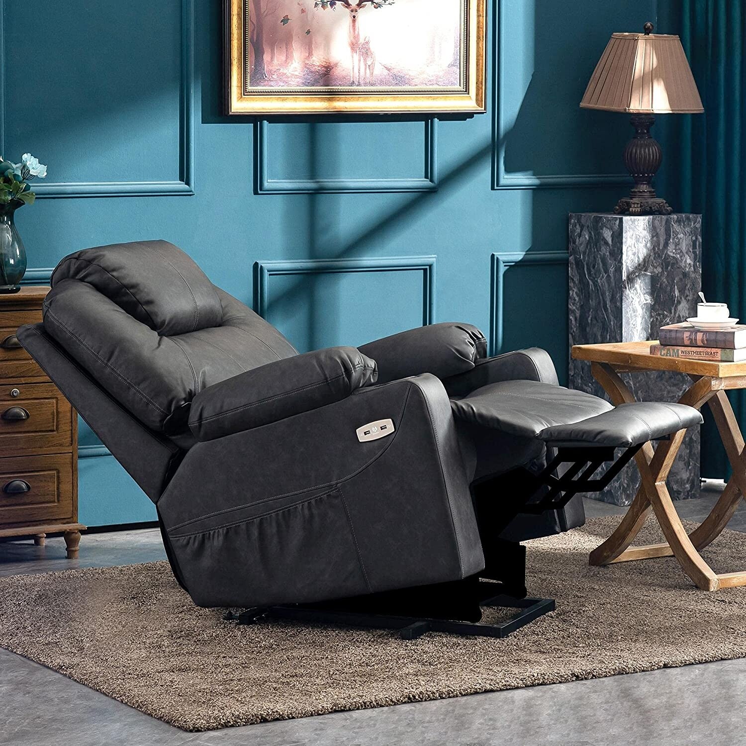 Mcombo electric power lift recliner chair on sale sofa with massage and heat for elderly