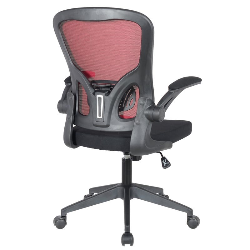 Newton Modern Mid-Back Mesh Office Chair with Flip-Up Arms, Adjustable Height, Tilt Lock, Swivel Wheels Desk Chair