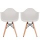 preview thumbnail 17 of 15, 2xhome Set of 2 Kids Toddler Armchair Natural Wood legs For Children Child Preschool Kitchen Dining Home Living Room Play Light Gray