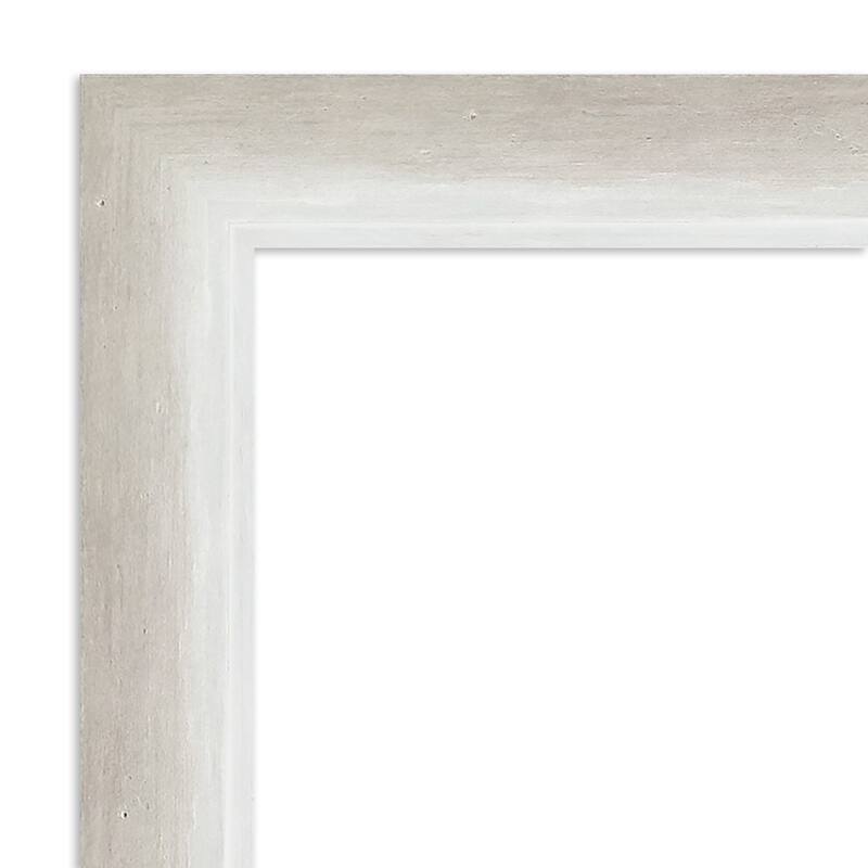 Two Tone Wood Framed Grey Corkboard Bulletin Board