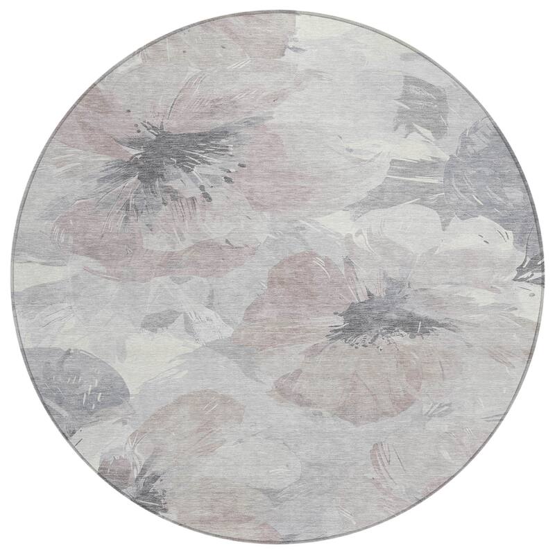 HomeRoots Floral Transitional Rectangle Outdoor Rug