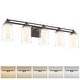 preview thumbnail 11 of 14, 5 Light Vanity Light, Bathroom Light, 30W 5CCT - 5-Light Oil Rubbed Bronze