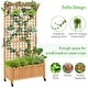 preview thumbnail 11 of 11, Yaheetech 72"H Wood Planter Raised Bed with Trellis Free Standing Planter Box for Garden Yard