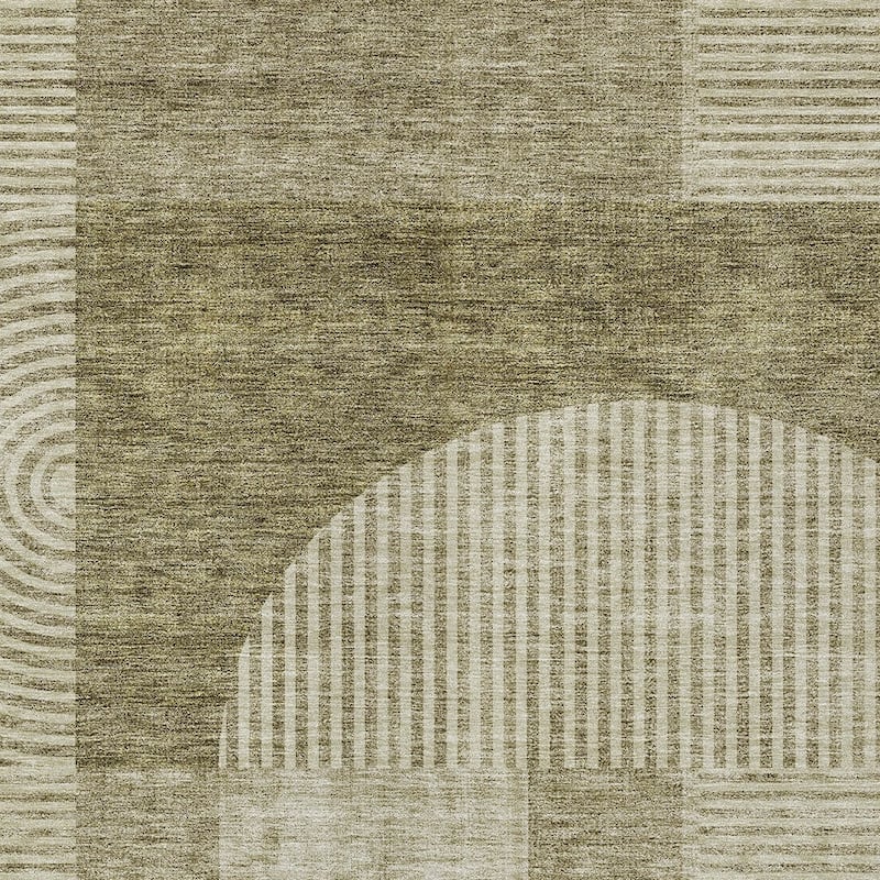 HomeRoots Geometric Transitional Rectangle Outdoor Rug