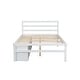 preview thumbnail 4 of 64, Wood Platform Bed Solid Color Bed Frame with Removable Storage Shelves and 2 Drawers, Storage Underneath, Wood Slat Support