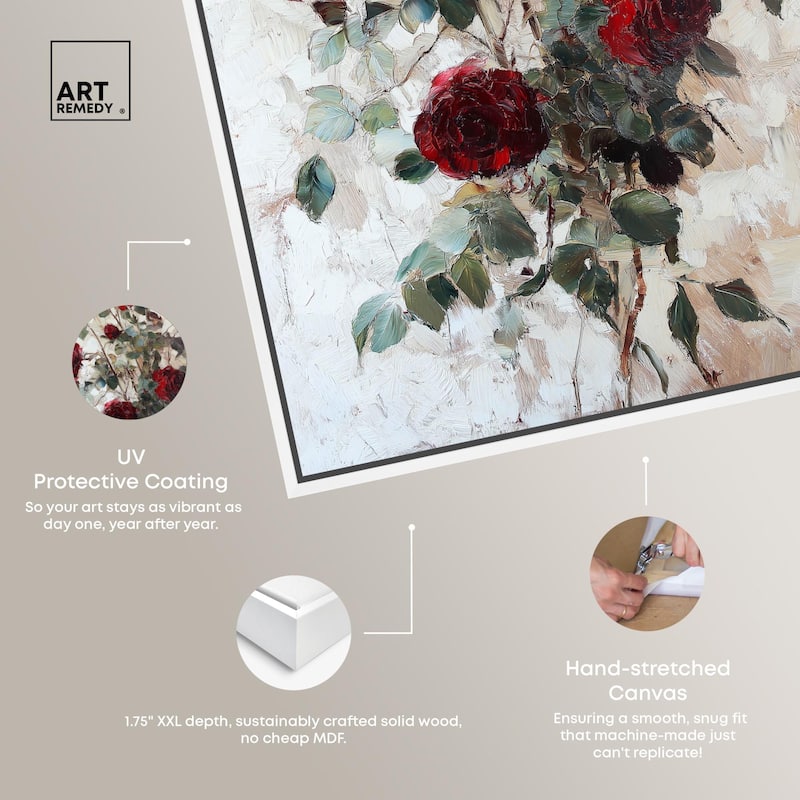 Velvet Vermilion I Canvas by Art Remedy