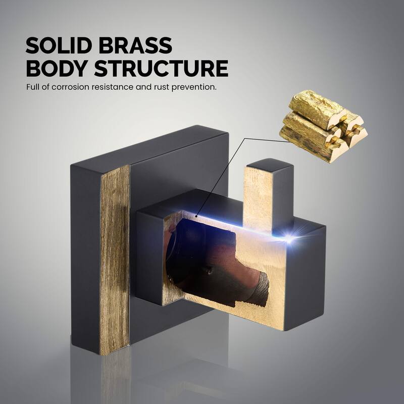 Cube 4-Piece Bathroom Hardware Set