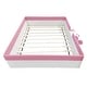 preview thumbnail 43 of 48, Upholstered Floor Bed Fence Bed Slat Platform Bed with Fence and Second Level Ladder, Anti-collision Frame for Kids Toddler