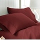 preview thumbnail 14 of 38, Home Collection Premium Ultra Soft 2-piece Microfiber Pillowcase Set King - Burgundy