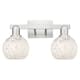 Option Brushed Satin Nickel / White Mouchette