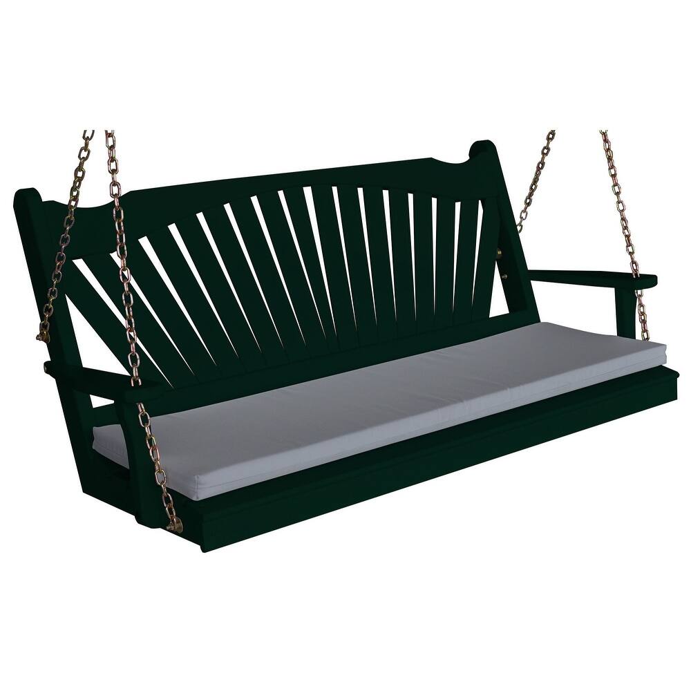 Pine 4' Fanback Swing