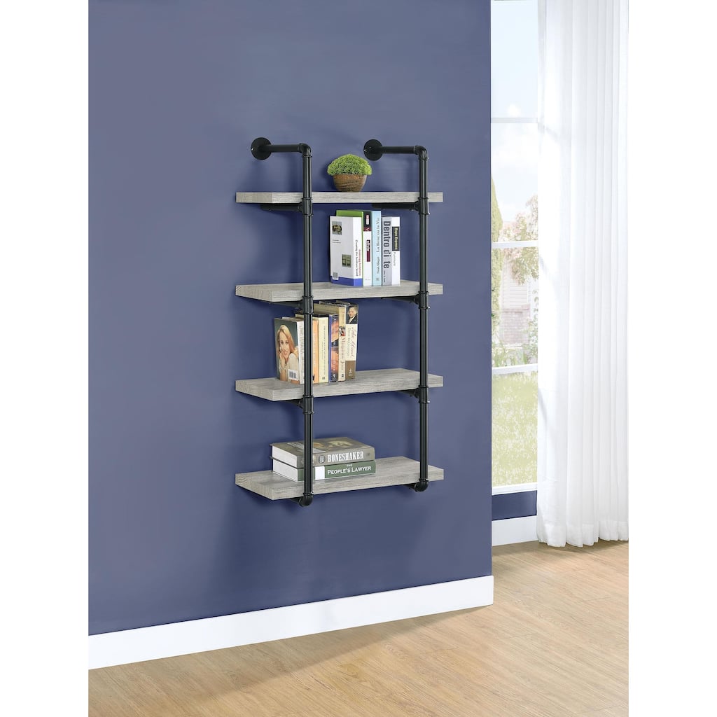 Elmcrest 24-inch 4-shelf Wall Bookshelf