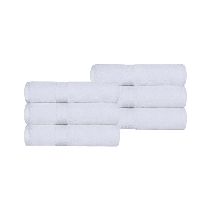Turkish Cotton Heavyweight Hand Towel Set of 6 by Superior