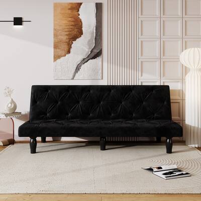 66-Inch Sofa Bed with Adjustable Backrest - Versatile Seating and Sleeping Solution