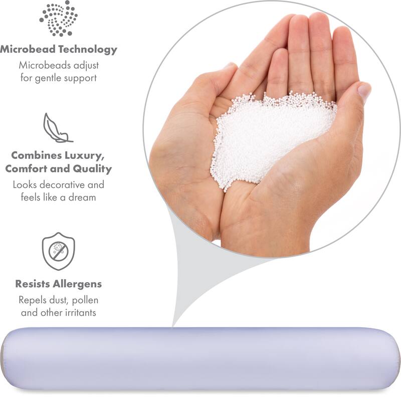 Straight Body Pillow, Premium Microbead,Side Sleeping / Pregnant Women