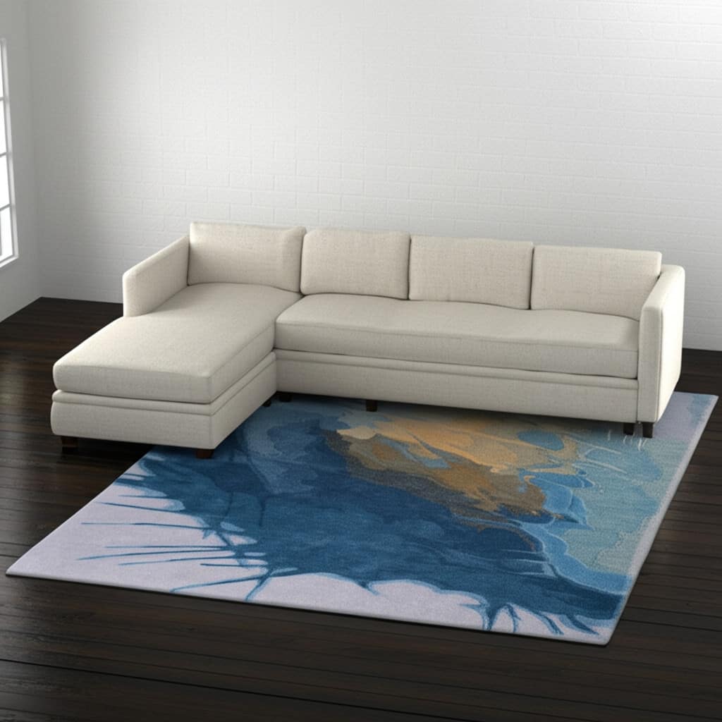 HomeRoots Abstract Bohemian Rectangle Area Rug