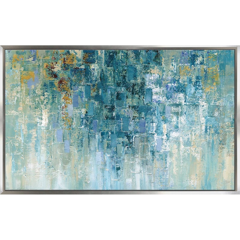 "I Love the Rain" Print on Floating Canvas