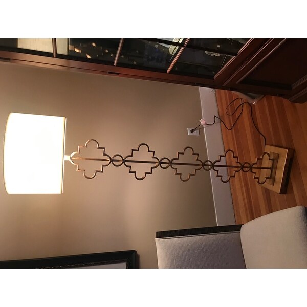 gold moroccan floor lamp