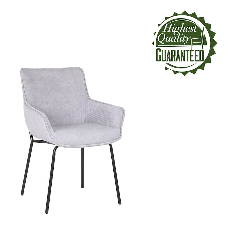 Porthos Home Remy Dining Chairs with Arms, Fabric and Iron Legs