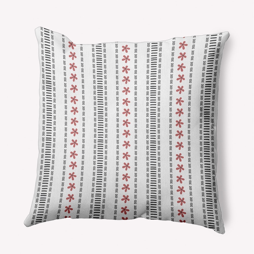 Dainty Stripes Indoor/Outdoor Throw Pillow