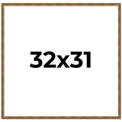 32x31 Frame Gold Kingsley Distressed Solid Wood Picture Frame Width