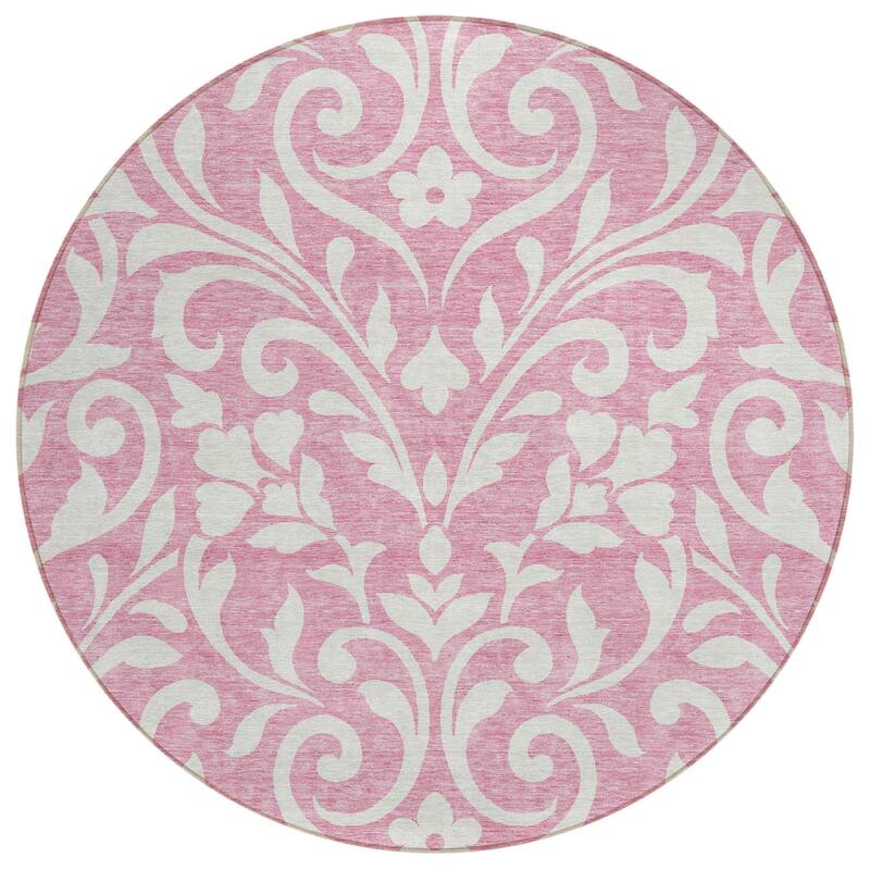 HomeRoots Floral Transitional Rectangle Outdoor Rug