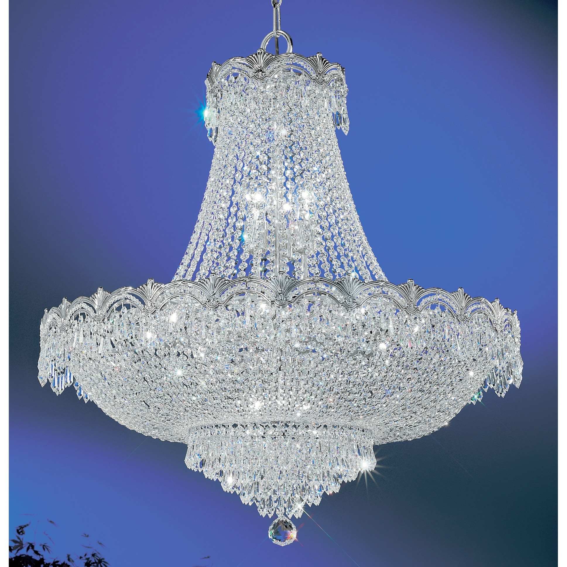 Classic Lighting 1858-CHB  36" Crystal Chandelier from the Regency II Collection (Swarovski Strass) - Chandeliers For Bedrooms by Overstock.com