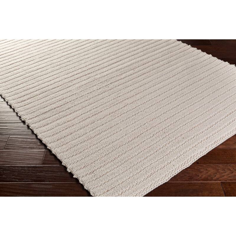 Strick & Bolton Carr Handwoven Viscose & Wool Area Rug