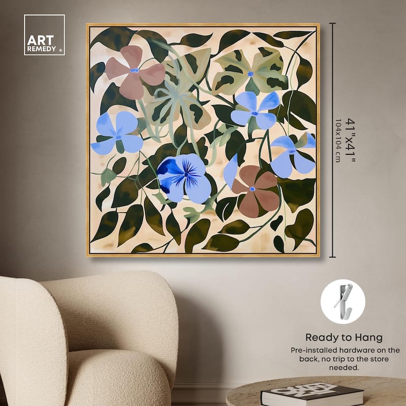 Rhythmic Blooms Canvas by Art Remedy