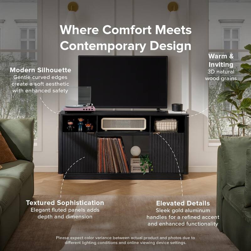 Mopio Brooklyn 59" Electric Fireplace TV Stand