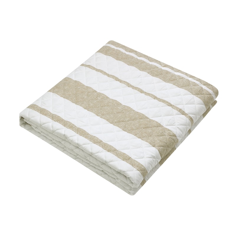 Nanshing Daryl 7 Piece Striped Quilt Set
