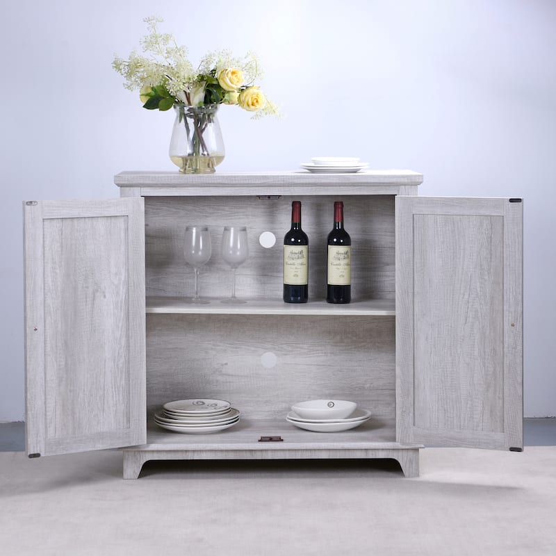 Elegant sideboard with 2 acrylic mirrored doors Sideboard and Buffet
