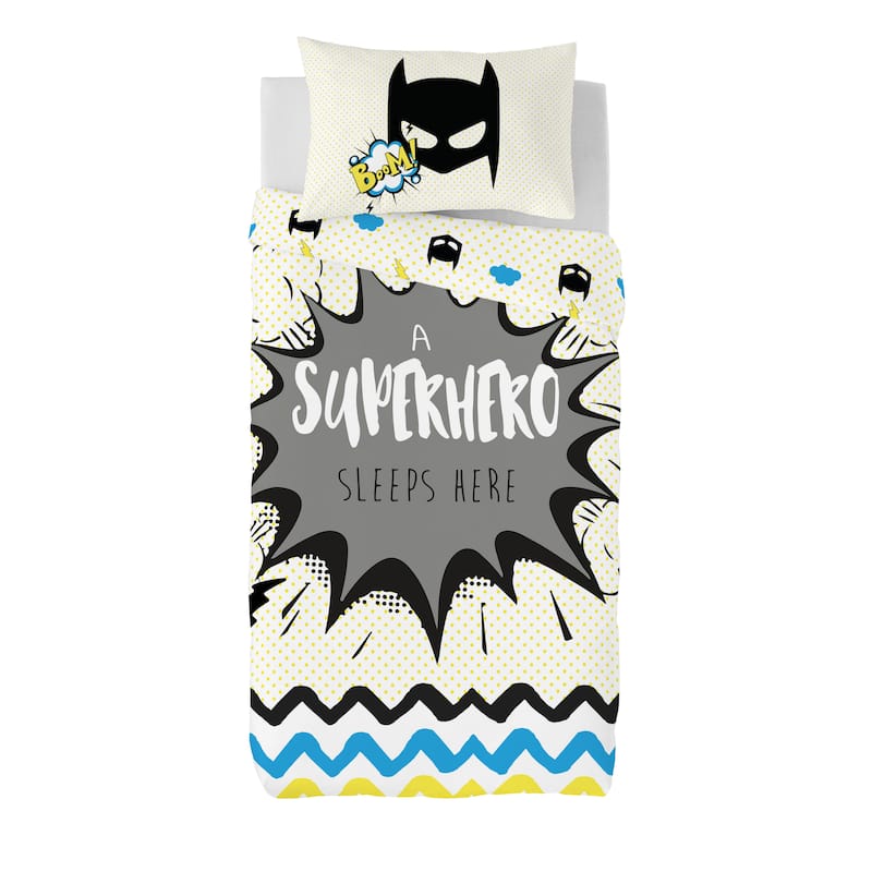 Gouchee Home Superhero Twin 2pc Duvet Cover Set