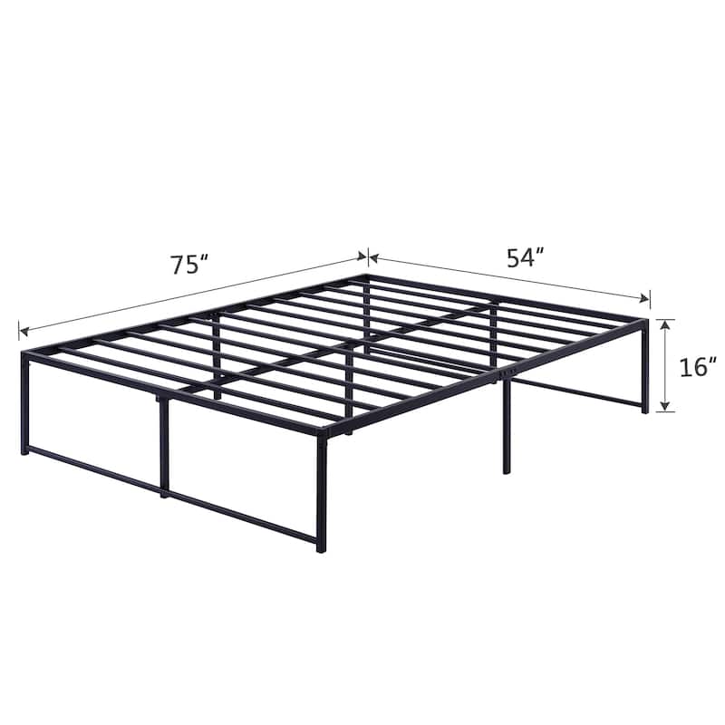 Javlergo 16 Inch Metal Platform Bed Frame