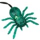 preview thumbnail 2 of 1, Spider Halloween Icicle Lights - Green - 3' Black Wire - 35ct