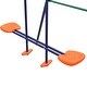 preview thumbnail 4 of 6, vidaXL Swing Set with Slide and 3 Seats Orange