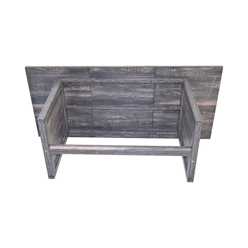 Farmhouse Large Dining Table for 6-8 People, Rectangular Wood Dining Table, Rustic Kitchen Dinner Table with X Solid Legs