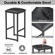 preview thumbnail 13 of 12, VECELO 3-Pieces Counter Dining Table Set with 2 Stools