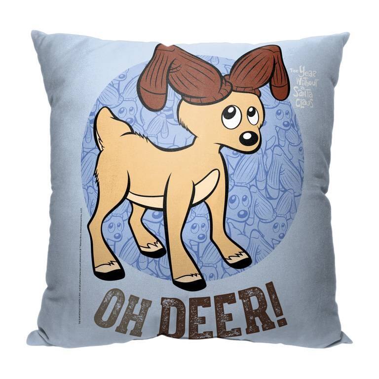 Warner Brothers Year Without A Santa Claus Oh Deer 18 Inch Throw Pillow