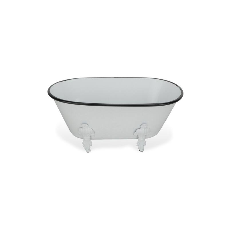Gray Metal Large Decorative Bathtub