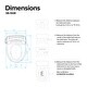 preview thumbnail 10 of 8, SmartBidet SB-100R Electric Bidet Toilet Seat for Most Elongated Toilet