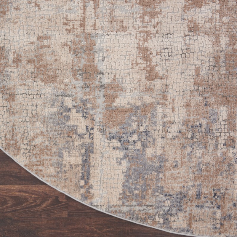 Rustic Textures Vintage Abstract Modern Area Rug