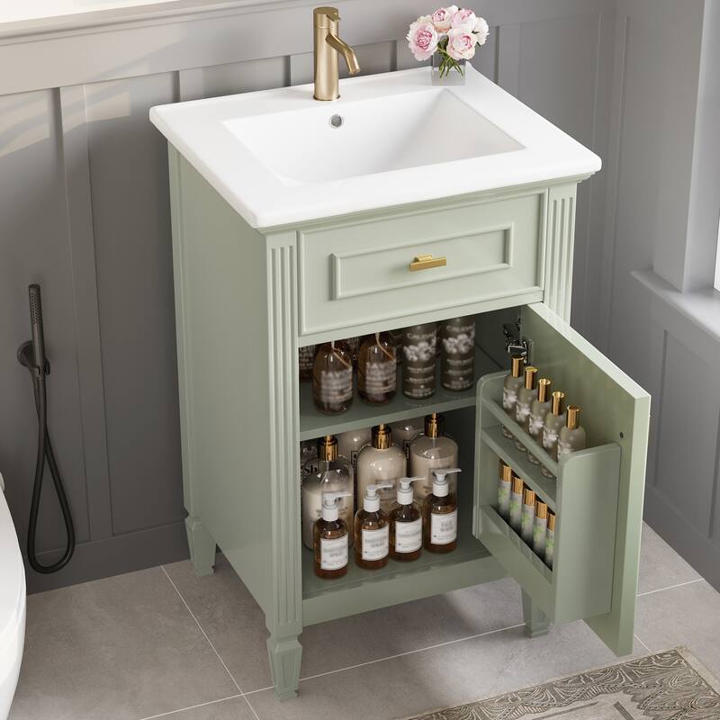 Modern Bathroom Vanity with Functional Storage and Stylish Design