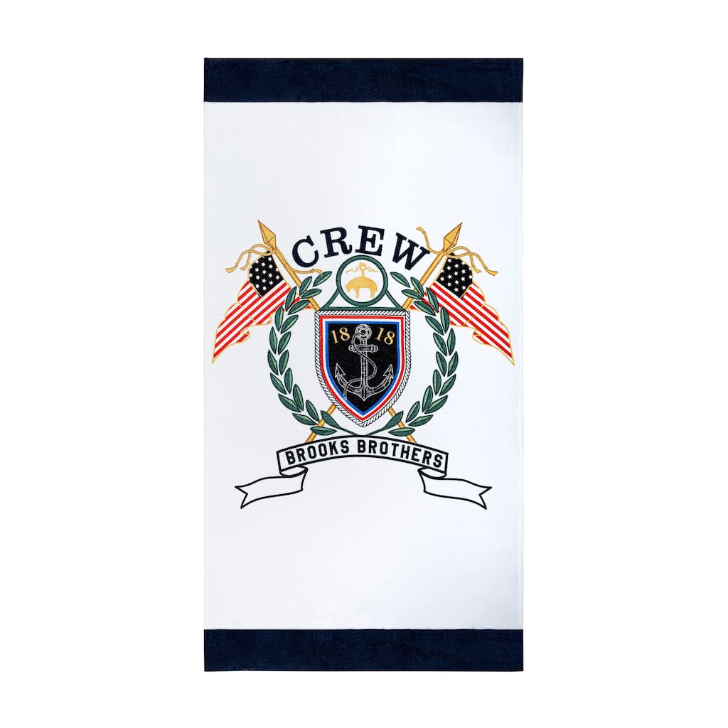 Brooks Brothers Logo Crest Beach Towels
