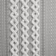 INK+IVY Imani Cotton Printed Window Panel with Chenille Stripe and Lining - 84" Panel
