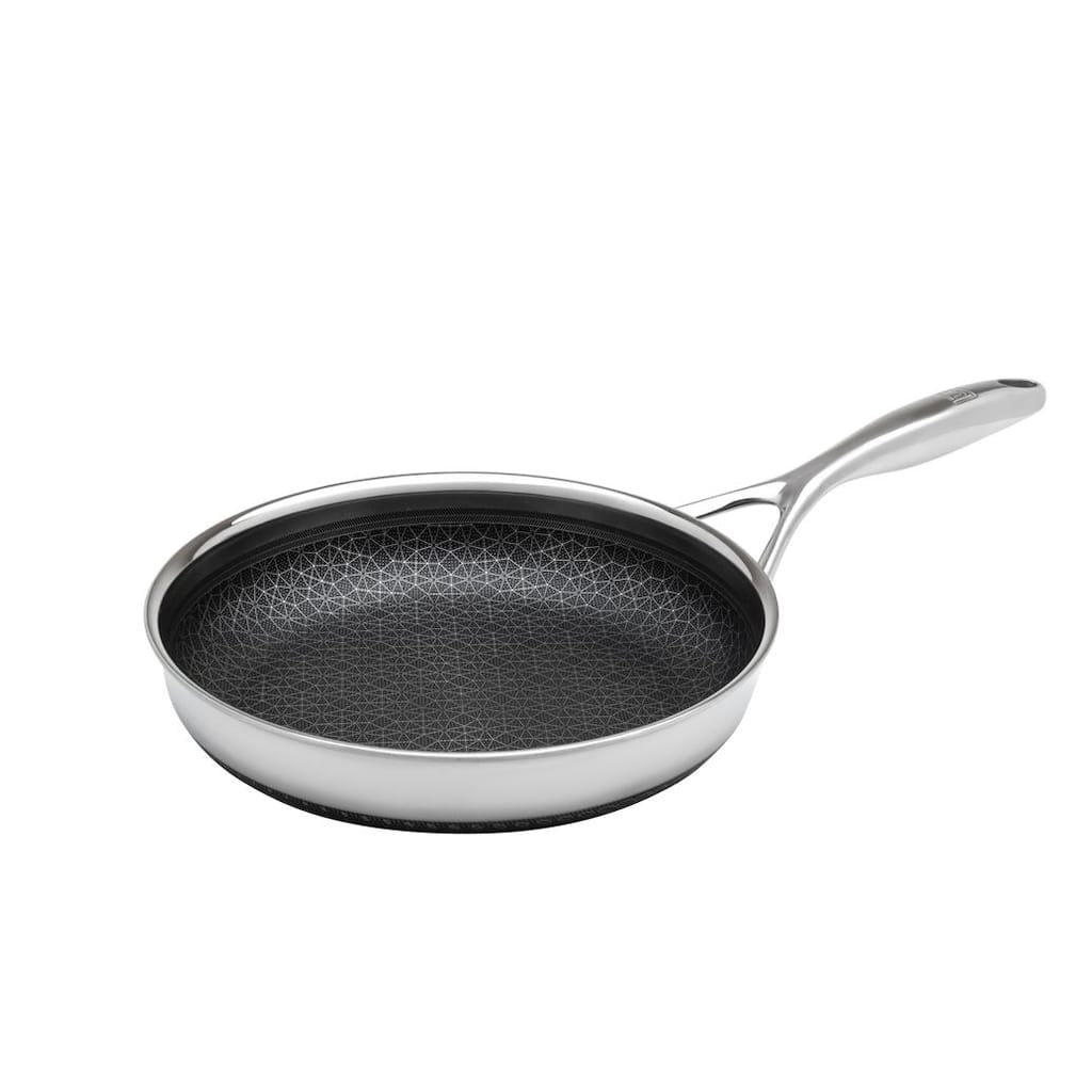 DiamondClad Hybrid Nonstick Stainless Steel Fry Pan Lid Cookware Set