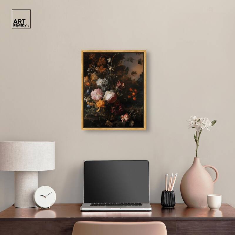 Shadowed Petal Secrets I Canvas by Art Remedy