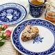preview thumbnail 4 of 5, Euro Ceramica Blue Garden 16 Piece Dinnerware Set (Service for 4)